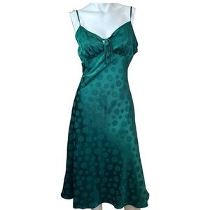 Lulus Dot The Way Green Polka Dot Dress